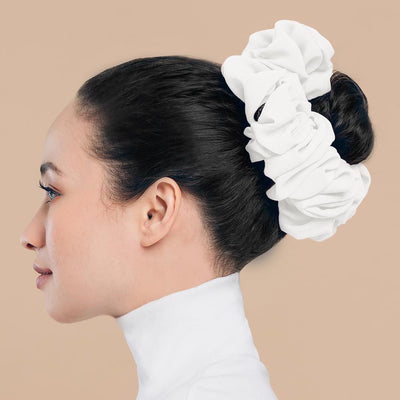 Coletero de Chifón Perla con Flor para el Cabello en Color Puro - Image 29