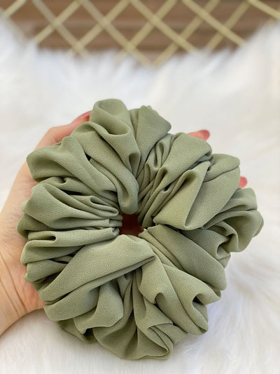 Coletero de Chifón Perla con Flor para el Cabello en Color Puro - Image 36