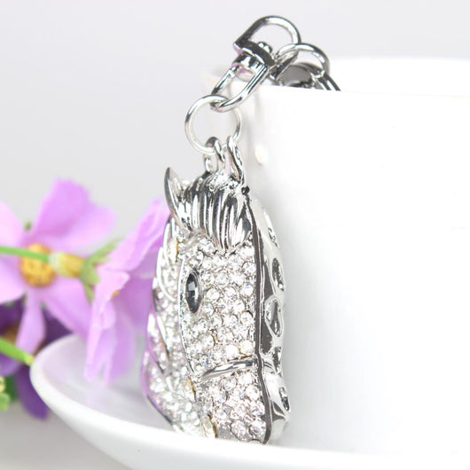 Dije Creativo Cabeza de Caballo en Plata para Bolso - Image 4