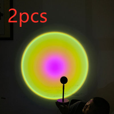 Lámpara Proyector de Luz Arcoíris para Decoración de Pared - Image 7
