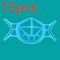 Blue 15 Pieces