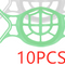 Green 10 Pieces