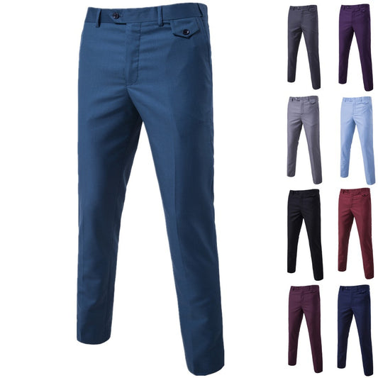 Pantalones Hombre Estilo Primavera Verano Negocios Casual Slim Stretch
