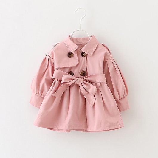 Chaqueta Cortavientos para Niñas - Diseño Liso Medio Largo - Image 4