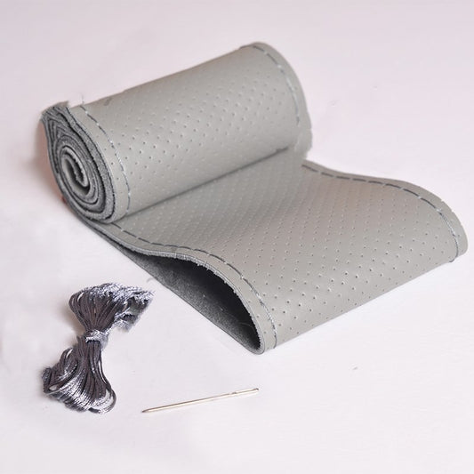 Funda de Volante de Cuero Cosida a Mano con Estilo Deportivo