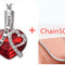 Perfume Bottle Pendant Rojo with 50cm chain