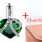 Perfume Bottle Pendant Verde with 50cm chain