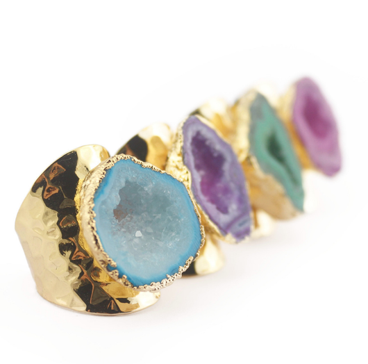 Anillos Ajustables con Piedra Druzy Yauvana - Image 3