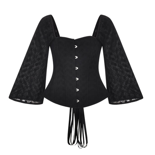 Camisa Retro Cuello Cuadrado Manga Larga con Volantes - Image 10