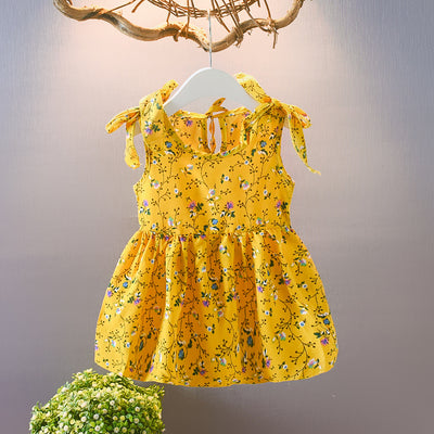 Vestidos Florales Frescos para Niñas - Faldas Sin Mangas Perfectas para Verano