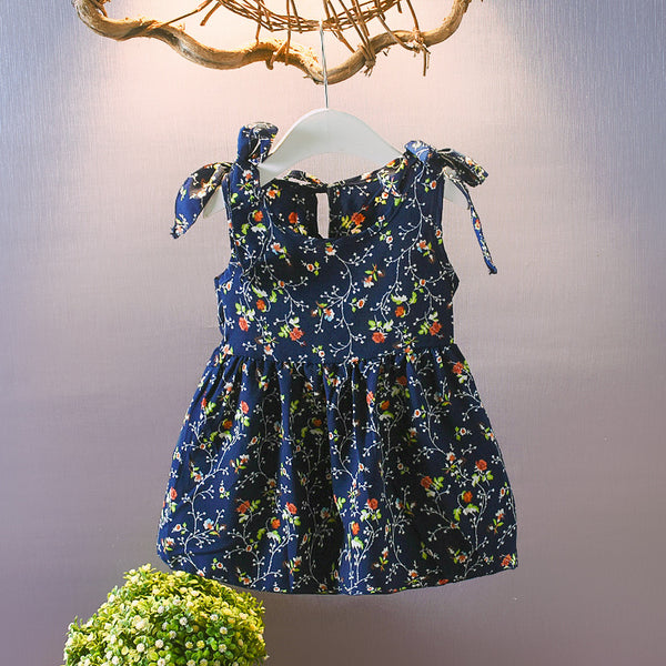 Vestidos Florales Frescos para Niñas - Faldas Sin Mangas Perfectas para Verano
