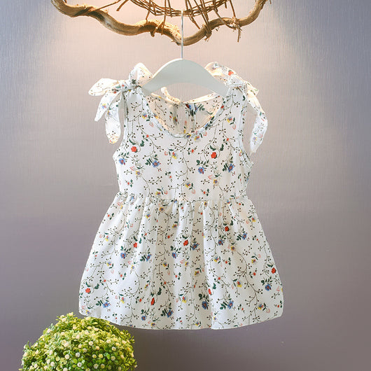 Vestidos Florales Frescos para Niñas - Faldas Sin Mangas Perfectas para Verano - Image 4