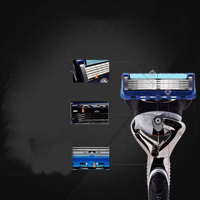 Rasurador Manual de 5 Capas con Velocidad Frontal para Hombre - Image 12