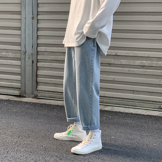 Pantalones Rectos Holgados Estilo Coreano de Corte Versátil - Image 6