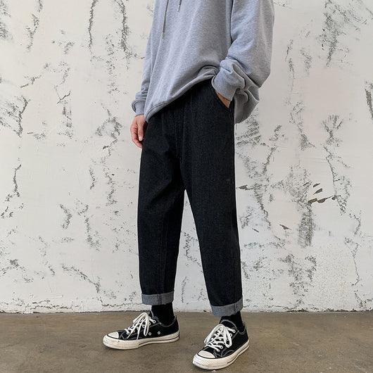 Pantalones Rectos Holgados Estilo Coreano de Corte Versátil - Image 7