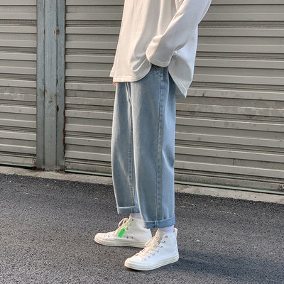 Pantalones Rectos Holgados Estilo Coreano de Corte Versátil