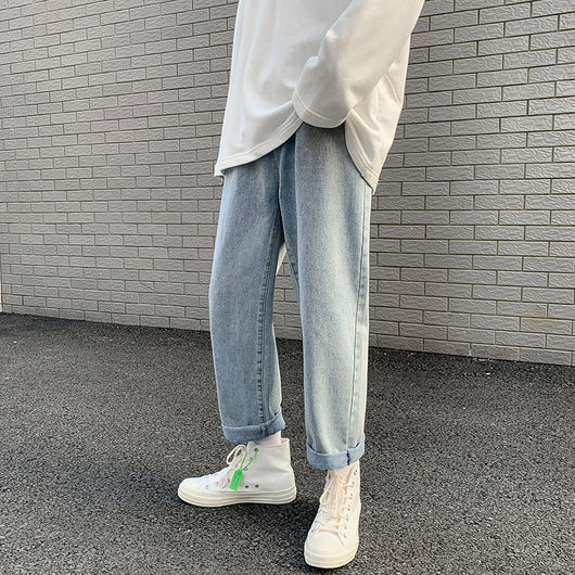 Pantalones Rectos Holgados Estilo Coreano de Corte Versátil - Image 5