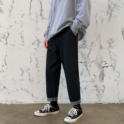 Pantalones Rectos Holgados Estilo Coreano de Corte Versátil - Image 3