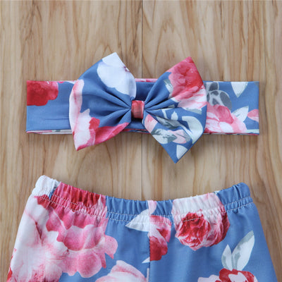 Pantalones Básicos para Bebé con Estampado Floral Primavera Verano - Image 2