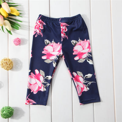 Pantalones Básicos para Bebé con Estampado Floral Primavera Verano - Image 4