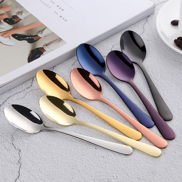 Cucharilla de Té Coreana en Acero Inoxidable 304 Premium
