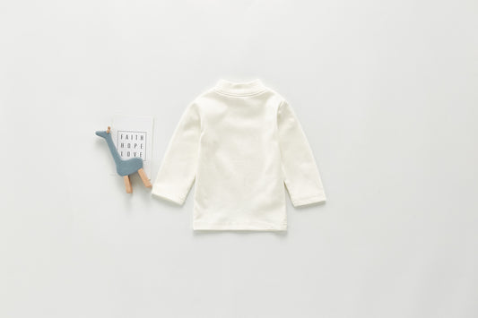Suéter Infantil de Algodón Suave - Cuello Redondo Otoño