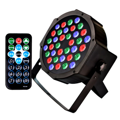 Kit de 36 Luces LED Par RGB para Escenario y Proyección
