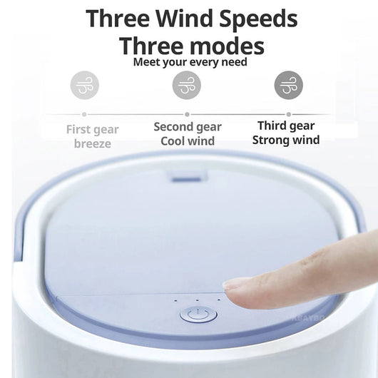 Ventilador Enfriador USB con Humidificador, Luz LED y 3 Velocidades - Image 6