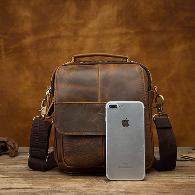 Bolsa Mensajero de Cuero Genuino para Hombre - Estilo Casual y Versátil - Image 6