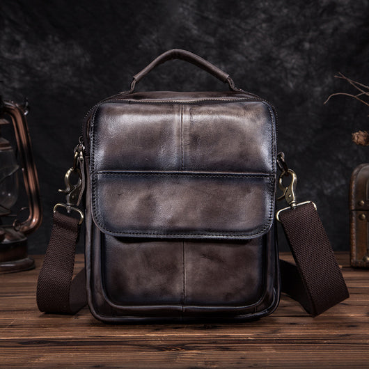 Bolsa Mensajero de Cuero Genuino para Hombre - Estilo Casual y Versátil - Image 8