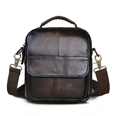 Bolsa Mensajero de Cuero Genuino para Hombre - Estilo Casual y Versátil - Image 10