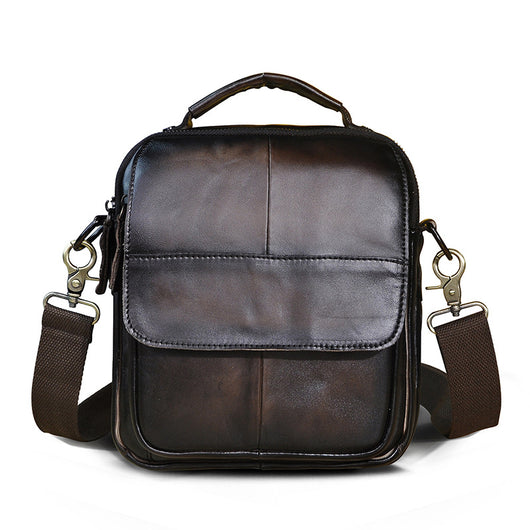 Bolsa Mensajero de Cuero Genuino para Hombre - Estilo Casual y Versátil - Image 10
