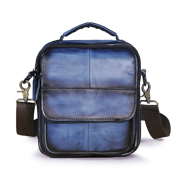 Bolsa Mensajero de Cuero Genuino para Hombre - Estilo Casual y Versátil