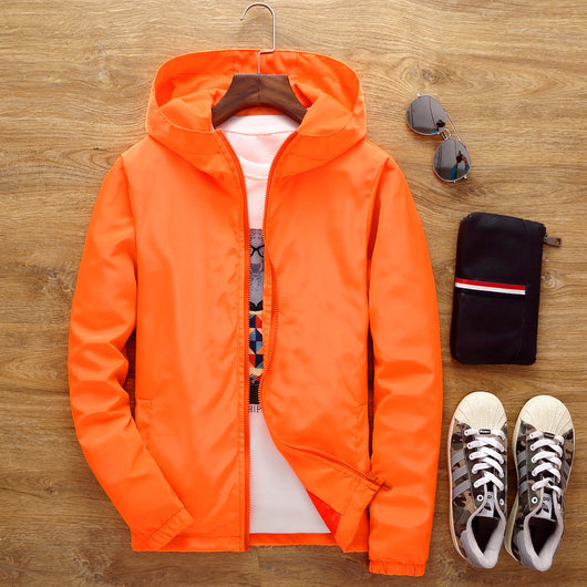 Chaqueta Cortavientos Suelta para Hombre Talla Grande - Image 15