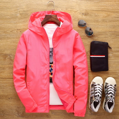 Chaqueta Cortavientos Suelta para Hombre Talla Grande - Image 6