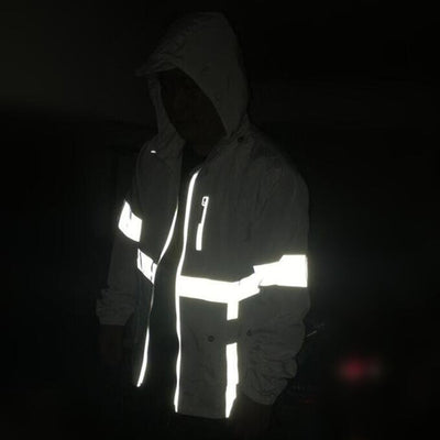 Chaqueta Reflectante con Capucha para Correr de Noche - Image 8