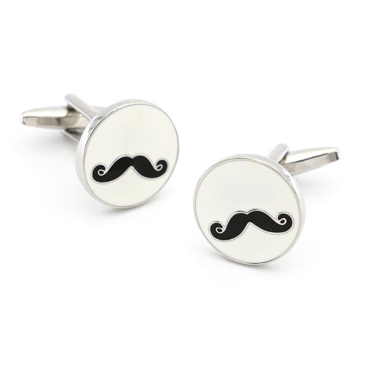 Gemelos de Cobre Metal Redondos Negro para Barba - Image 8
