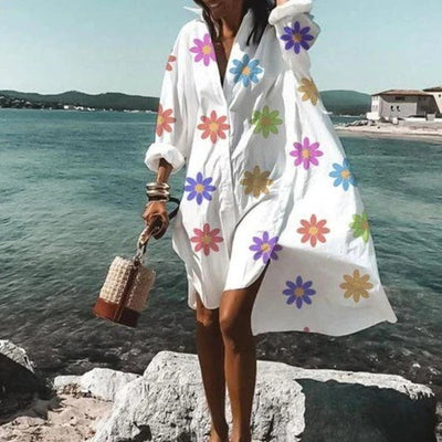 Vestido Camisero Elegante con Estilo Sofisticado - Image 6