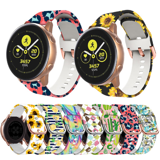 Correa Inteligente de Silicona Estampada 22mm