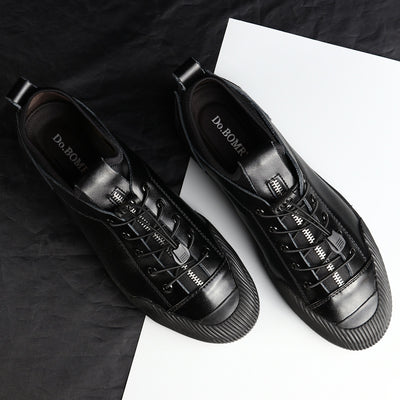 Zapatos Casuales de Cuero para Hombre - Estilo Coreano Moderno - Image 2