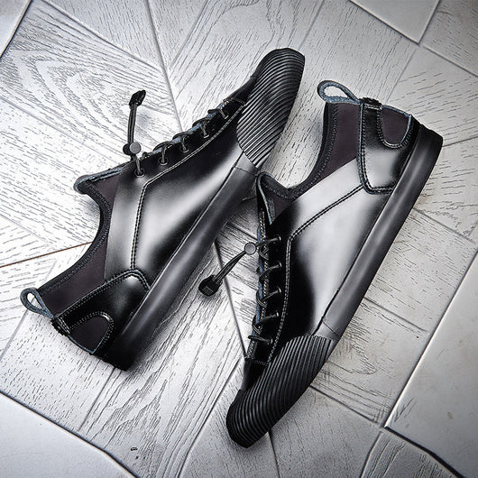 Zapatos Casuales de Cuero para Hombre - Estilo Coreano Moderno - Image 4