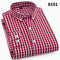Camisa Ejecutiva Slim Fit Cuadros y Rayas sin Planchado Estilo Coreano