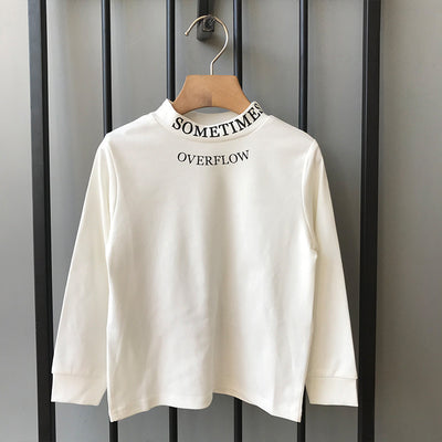 Remera Básica de Niña con Letras y Cuello Redondo - Image 3