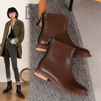 Botas Martin de Cuero Genuino con Tacón Reforzado y Cierre Posterior - Image 11