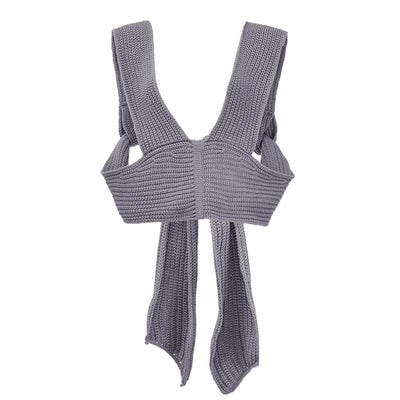 Chaleco Suéter Tejido sin Mangas - Top Casual Sexy para Mujer - Image 17