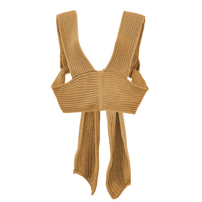 Chaleco Suéter Tejido sin Mangas - Top Casual Sexy para Mujer - Image 7