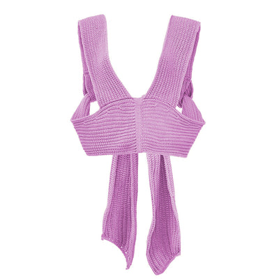 Chaleco Suéter Tejido sin Mangas - Top Casual Sexy para Mujer - Image 8