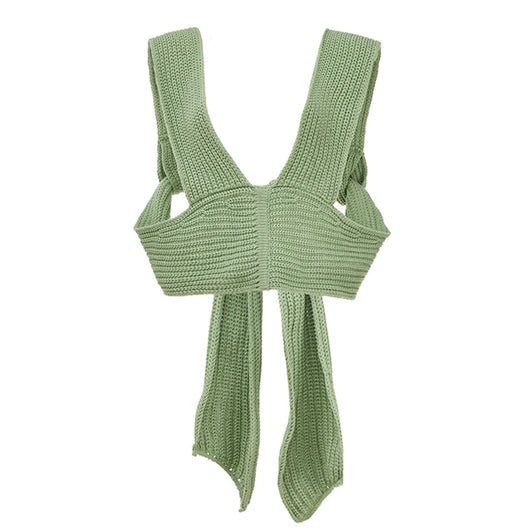 Chaleco Suéter Tejido sin Mangas - Top Casual Sexy para Mujer - Image 9