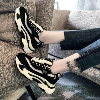 Zapatillas Deportivas Casuales con Suela Gruesa y Altura Aumentada para Mujer - Image 8