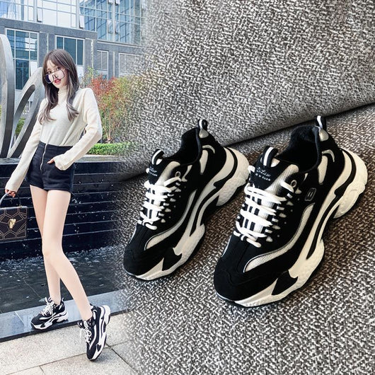 Zapatillas Deportivas Casuales con Suela Gruesa y Altura Aumentada para Mujer - Image 2